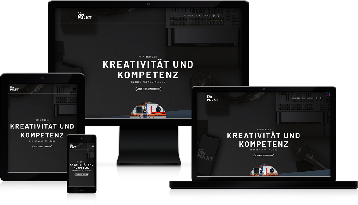 Screenshots Auf den Punkt Veranstaltungstechnik GmbH